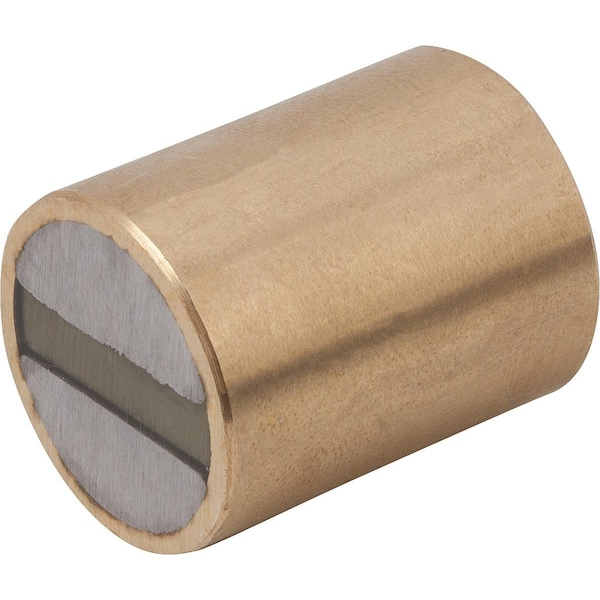 Magnet Deep Pot Magnet, Round, D=16, Form:A, Smco, Comp:Brass